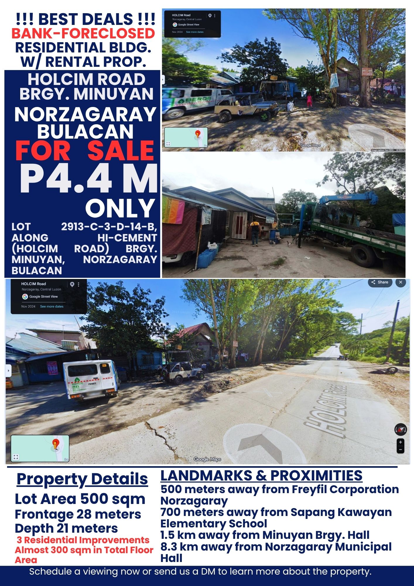 House & Lot in HOLCIM ROAD BRGY. MINUYAN, NORZAGARAY BULACAN   - Foreclosed Property