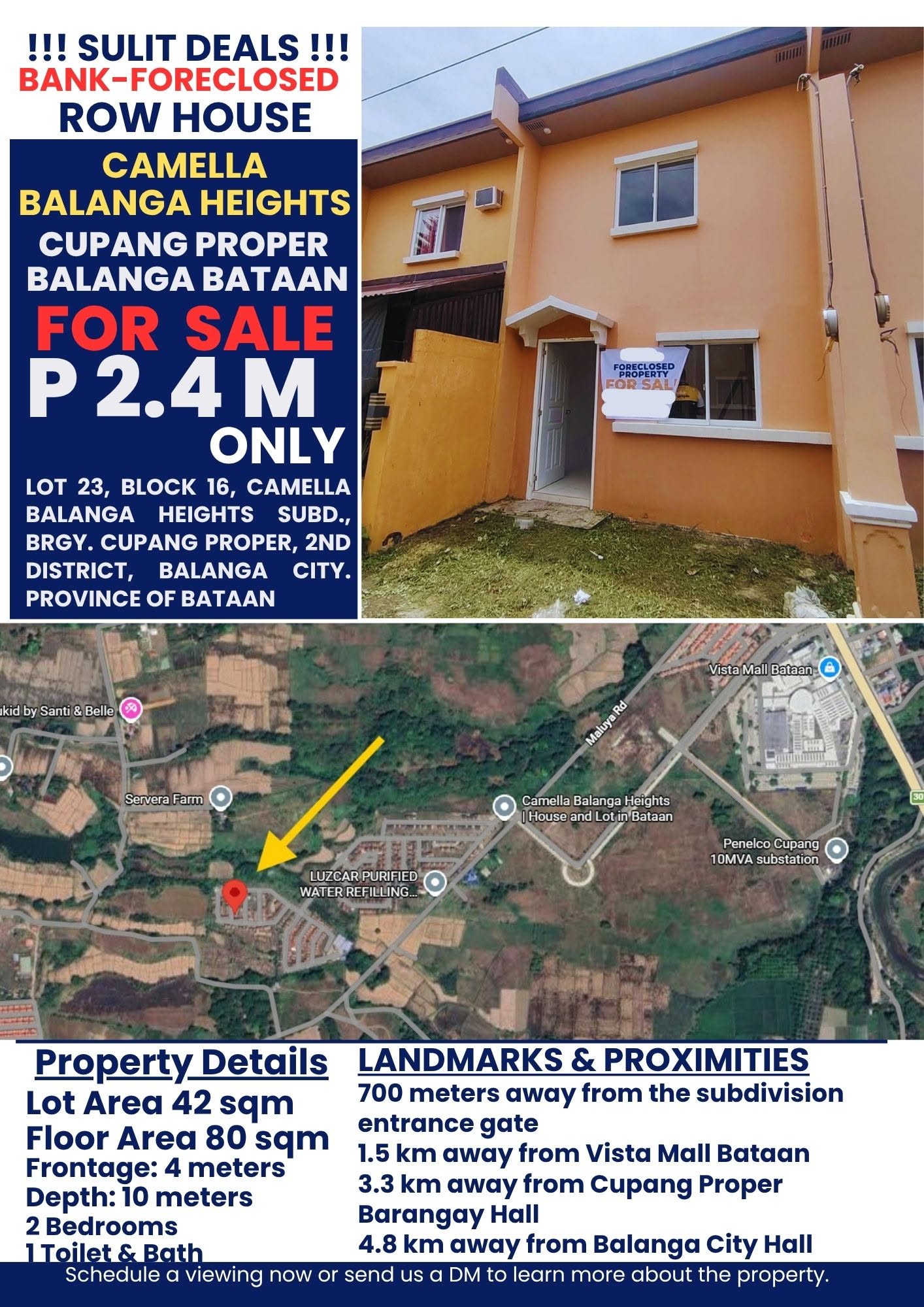 House & Lot in Camella Balanga Heights Subd Balanga, Bataan - Foreclosed Property